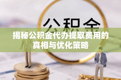 桐柏揭秘公积金代办提取费用的真相与优化策略