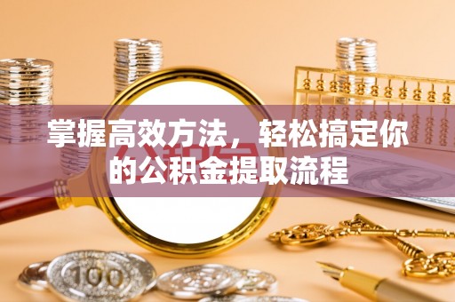 桐柏掌握高效方法，轻松搞定你的公积金提取流程