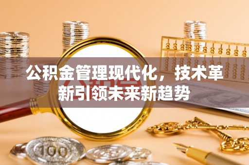 桐柏公积金管理现代化，技术革新引领未来新趋势
