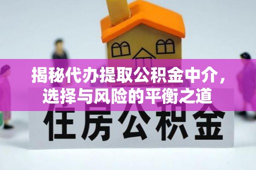 桐柏揭秘代办提取公积金中介，选择与风险的平衡之道
