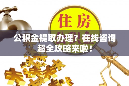桐柏公积金提取办理？在线咨询超全攻略来啦！