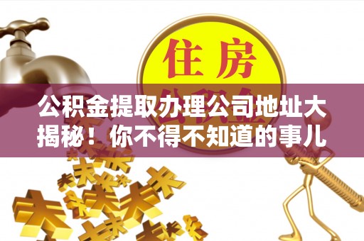 桐柏公积金提取办理公司地址大揭秘！你不得不知道的事儿