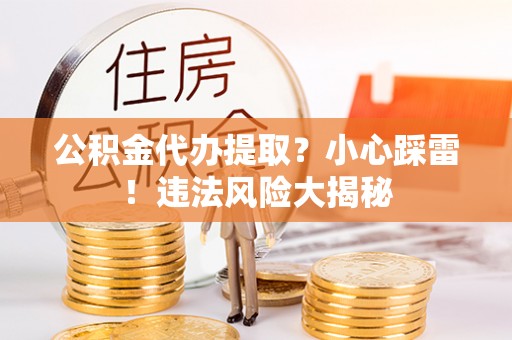 桐柏公积金代办提取？小心踩雷！违法风险大揭秘
