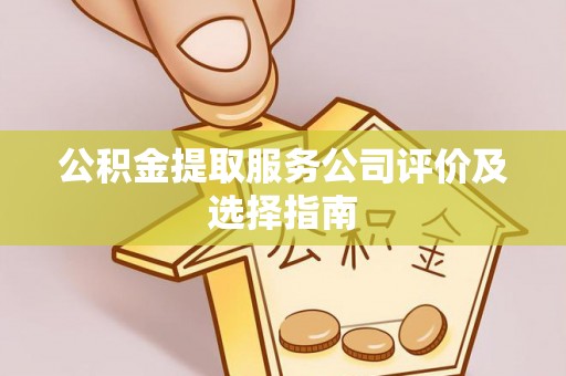 桐柏公积金提取服务公司评价及选择指南