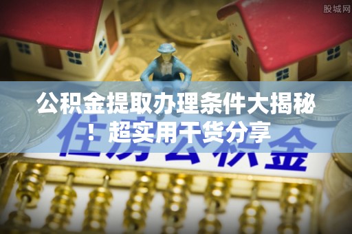 桐柏公积金提取办理条件大揭秘！超实用干货分享